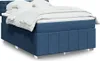 Möbel Boxspringbett mit Matratze Blau 160x200 cm Produktbild-Vorschau 1