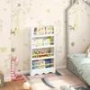 EUGAD Kinderregal mit 4 Ebenen, mit Kippsicherung, Weiß, Produktbild-Vorschau 5