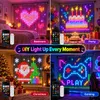 Slimme LED-lichtgordijn, 2x2 meter, 400 LED's, Productafbeelding-voorbeeld 6