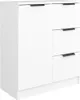 vidaXL Příborník bílý 60x30x70 cm Materiál dřeva Náhled obrázku produktu 2