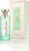 A bottle of Bvlgari Eau Parfumée au Thé Vert Eau de Cologne and its packaging are displayed against a white background. Produktbild-Vorschau