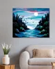 Zuty - Malen nach Zahlen - MOND ÜBER DEM FLUSS, 40x50 cm, Produktbild-Vorschau 2