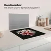 KitchenYeah© Herdabdeckplatte Blumen - Rosa - Schwarz - Produktbild-Vorschau 8