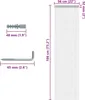 vidaXL Rideau de porte en chaînes 56x186 cm aluminium Voir les images du produit 4