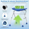 COSTWAY Duschhocker klappbar, Duschstuhl 49-52,5 cm Produktbild-Vorschau 5