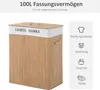 Homcom : panier à linge, coffre à linge, bac à linge, Voir les images du produit 4