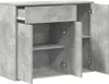 vidaXL Příborník betonový šedý 88x30x70 cm výrobek z Náhled obrázku produktu 5