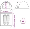 vidaXL Tenda da pesca 2 persone Marrone Impermeabile Anteprima dell’immagine prodotto 8