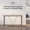 IvoQ Consola industrial - Mesa consola de madera y metal - Vista previa de la imagen del producto 2