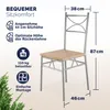CASARIA® Gruppo di Sedute Paul  Set 5 Pezzi Tavolo da Anteprima dell’immagine prodotto 4