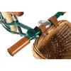Close-up of a bicycle's handlebars and front basket. Produktbild-Vorschau