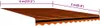 vidaXL Toile de store orange & marron 400x300 cm Voir les images du produit 12