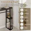 Barový stůl COSTWAY s úložným prostorem, 150 cm vysoký Náhled obrázku produktu 3