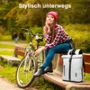 Damen Herren Rolltop Rucksack 25L, Groß Schulrucksack Produktbild-Vorschau 9