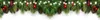 A festive Christmas garland made of pine branches, red baubles, pinecones, and fairy lights, displayed against a white background. Voir les images du produit