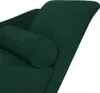 vidaXL Chaise longue avec coussin vert foncé velours Voir les images du produit 6