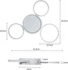 ZMH Lampa sufitowa LED biała ściemnialna z pilotem do Podgląd zdjęcia produktu 3