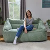 icon Sitzsack Sofa Chenille Cecilia, Salbeigrün, Sitzsack Produktbild-Vorschau 2