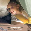 A young girl is reading under a blanket with a book illuminated by fairy lights. Produktbild-Vorschau