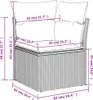 The Living Store 6-tlg. Garten-Sofagarnitur mit Kissen Produktbild-Vorschau 10