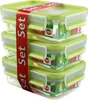 Emsa Clip&Close Frischhaltedosen 3er-Set 0,55 l, Grün Produktbild-Vorschau 2