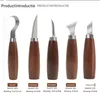 8-teiliges Holzschnitzmesser-Set-Stechbeitel für Produktbild-Vorschau 2