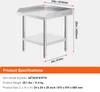 SucceBuy Table de travail 24 x 24 x 26 pouces en acier Voir les images du produit 7