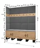 Garderobe ARTIN Set 12 mit gepolsterten Paneelen Industrial Produktbild-Vorschau 4