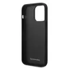 The image shows the inside of a black iPhone case with the Mercedes-Benz logo embossed on the bottom. Produktbild-Vorschau