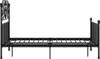 vidaXL Posteľný rošt čierny kov 120x200 cm Náhľad obrázku produktu 3