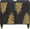 vidaXL Mobiletto con contenitore nero 62 x 33 x 58 cm Anteprima dell’immagine prodotto 2
