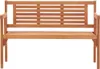 vidaXL Banc de jardin pliable 120 cm en bois massif Voir les images du produit 4