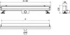 Mexen Flat Wall scarico lineare a parete 2in1 80 cm, inox - Anteprima dell’immagine prodotto 7