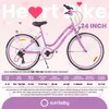 24-Zoll-Jugendfahrrad für Mädchen, Stadtrad für die Produktbild-Vorschau 7