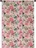 MuchoWow® Wandteppich Wandbehang Blumen - Rosa - Muster Produktbild-Vorschau 1