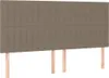 Boxspringbett mit Matratze Taupe 160x200 cm Stoff Produktbild-Vorschau 4