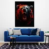 Bär Splash Pop Art Leinwandbild Wandbild abstrakt Produktbild-Vorschau 2