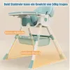 Chaise haute pour enfant Chaise haute réglable pliable avec Voir les images du produit 11