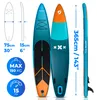 Thunder Storme Stand Up Paddle Board 365 cm tyrkysový 150 Náhled obrázku produktu 9