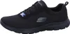 A black Skechers Flex Appeal 4.0 Brilliant View shoe is shown from the side against a white background. Voir les images du produit