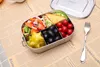 Edelstahl Brotdose Metall Lunchbox mit 5 Fächern 1400ml Produktbild-Vorschau 2