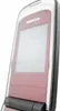 A close-up, angled view of a red and silver Nokia flip phone against a white background. Produktbild-Vorschau