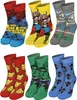 A collage of different pairs of Marvel-themed socks. Produktbild-Vorschau