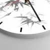 Wanduhr - Rund - Glasuhr - Asiatisch Aquarell Bambus - Produktbild-Vorschau 5