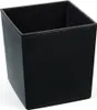 A black square planter pot is shown against a white background. Produktbild-Vorschau