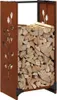 vidaXL Brennholzregal 40x30x80 cm Wetterfester Stahl Produktbild-Vorschau 4
