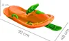 Aga Kinder Schlitten DS491 Gelb, Hochwertige lenkbare Produktbild-Vorschau 2