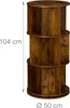 Relaxdays Otočná knihovna, 15 přihrádek, V x H: 104 x 50 Náhled obrázku produktu 4