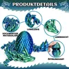 4er Set 3D Drachenei mit Drache 13cm beweglich Produktbild-Vorschau 5