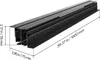 A black metal drawer slide with dimensions indicated by dashed lines and text. Anteprima dell’immagine prodotto